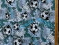 Preview: Baumwoll-Stoff Fußball Grau Nr 4959